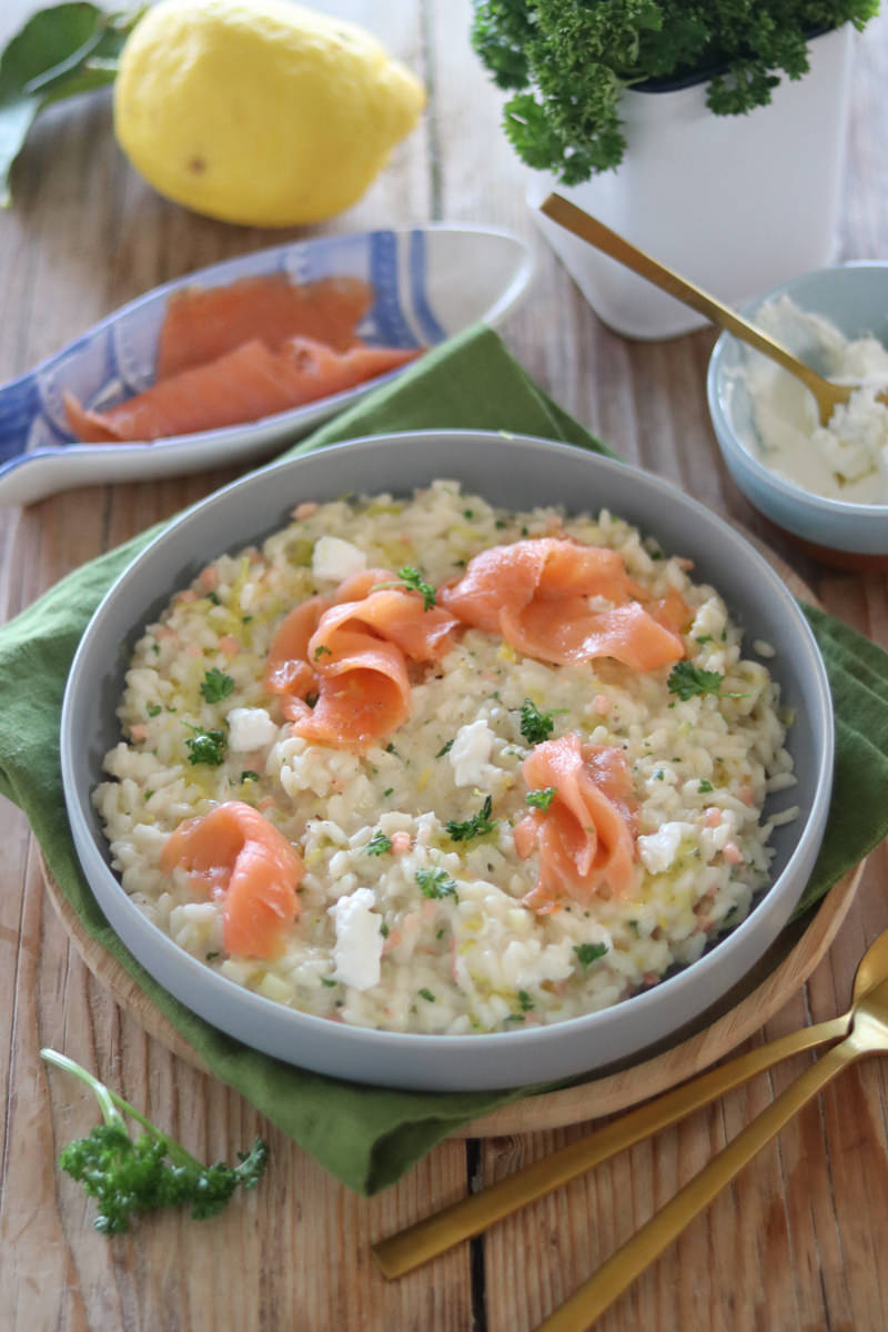 Risotto al salmone