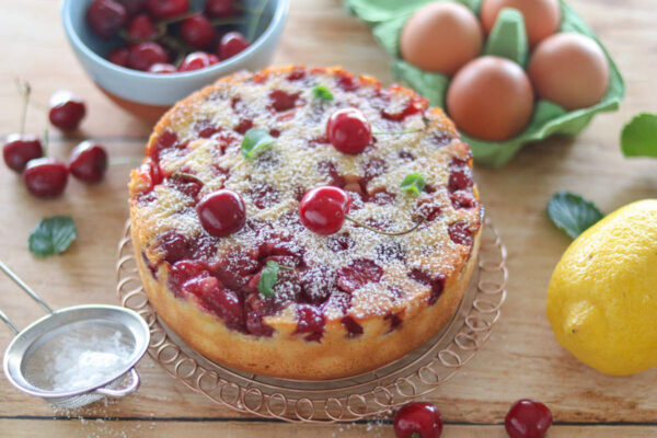 Torta capovolta di ciliegie