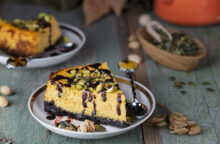 Cheesecake alla zucca e cioccolato