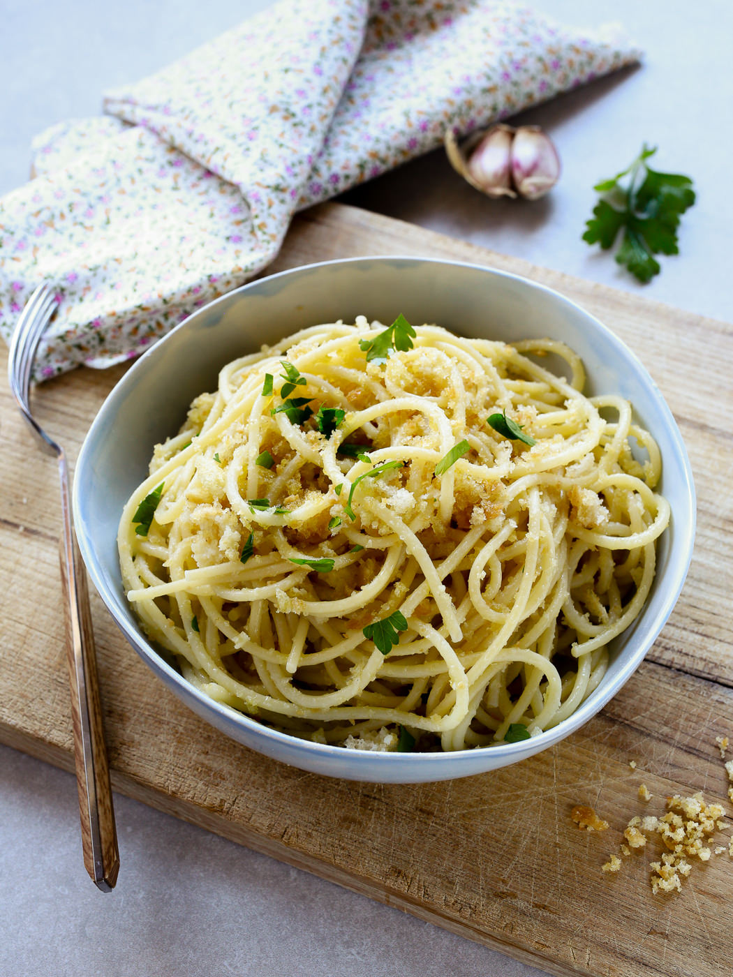 Pasta con la mollica