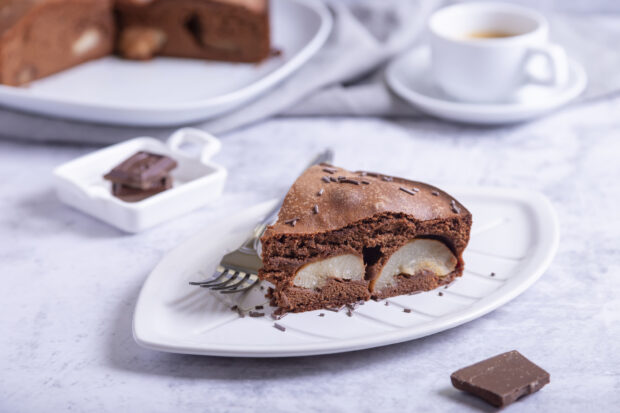 Torta di pere e cioccolato morbida