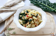 Pasta con ceci e cavolo nero