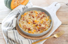 Risotto alla zucca e salsiccia