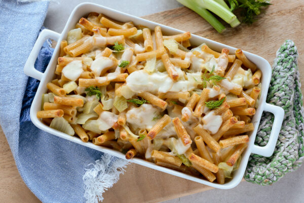 Pasta al forno con finocchi