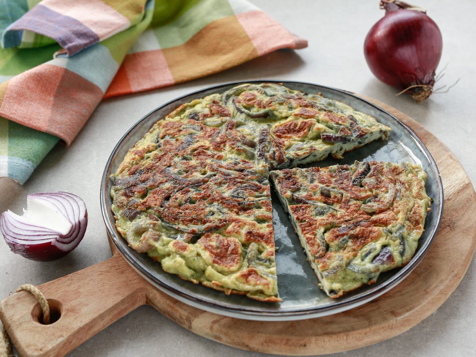 frittata di albumi e cipolle