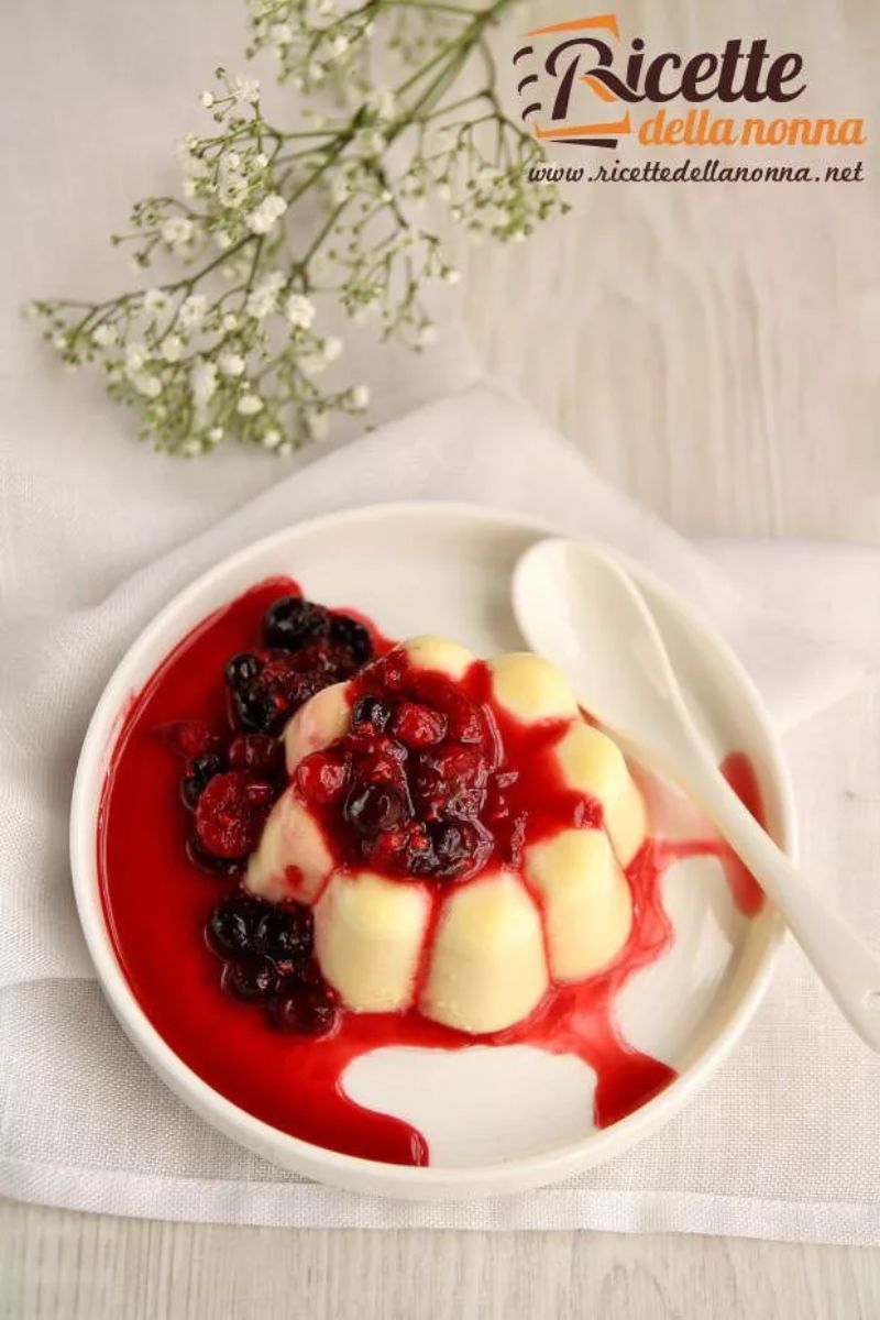 Bavarese allo yogurt. Verticale