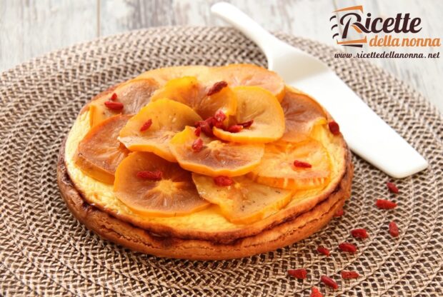 Cheesecake ai cachi