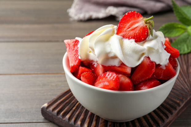 Fragole con panna