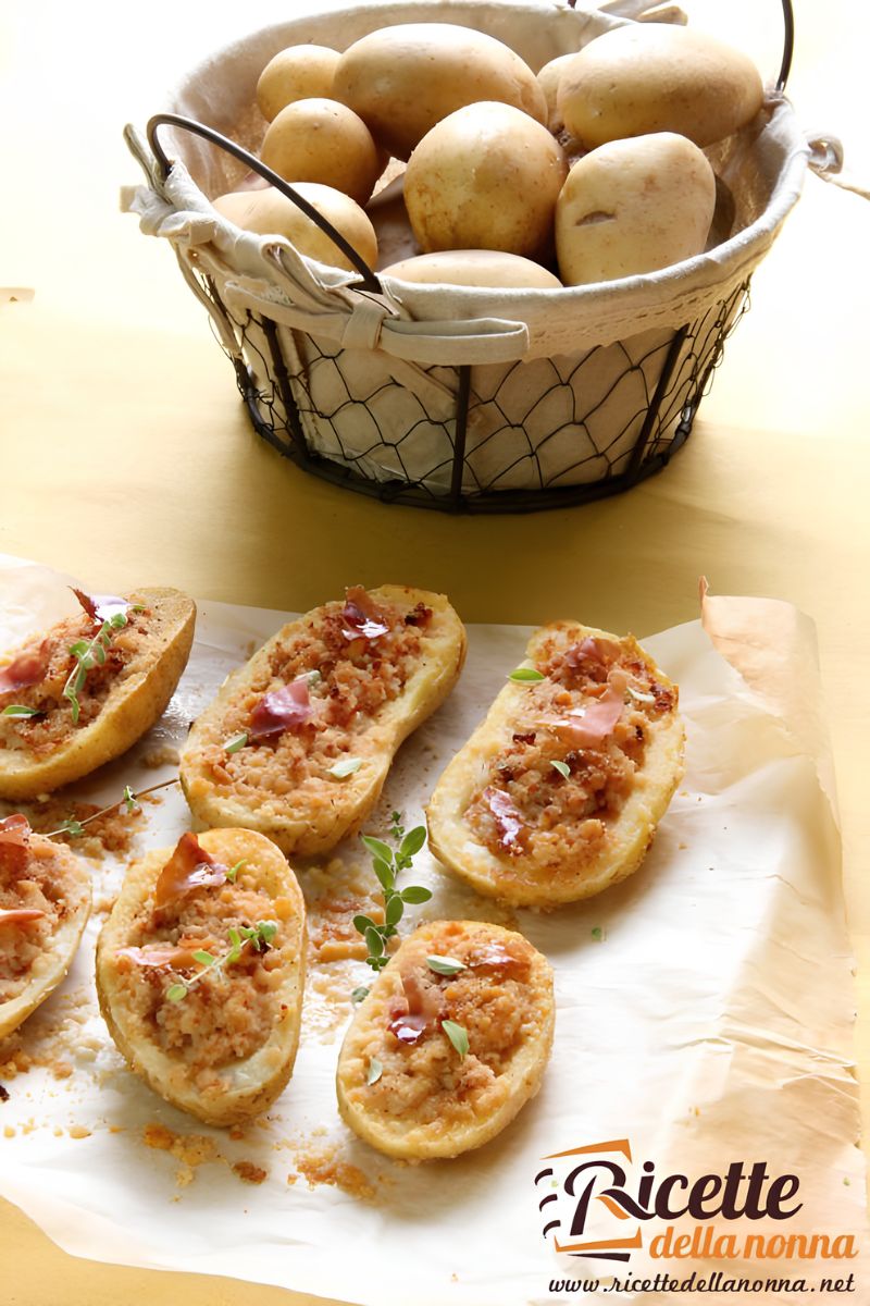 Patate ripiene al forno
