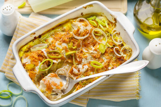 Porri gratinati