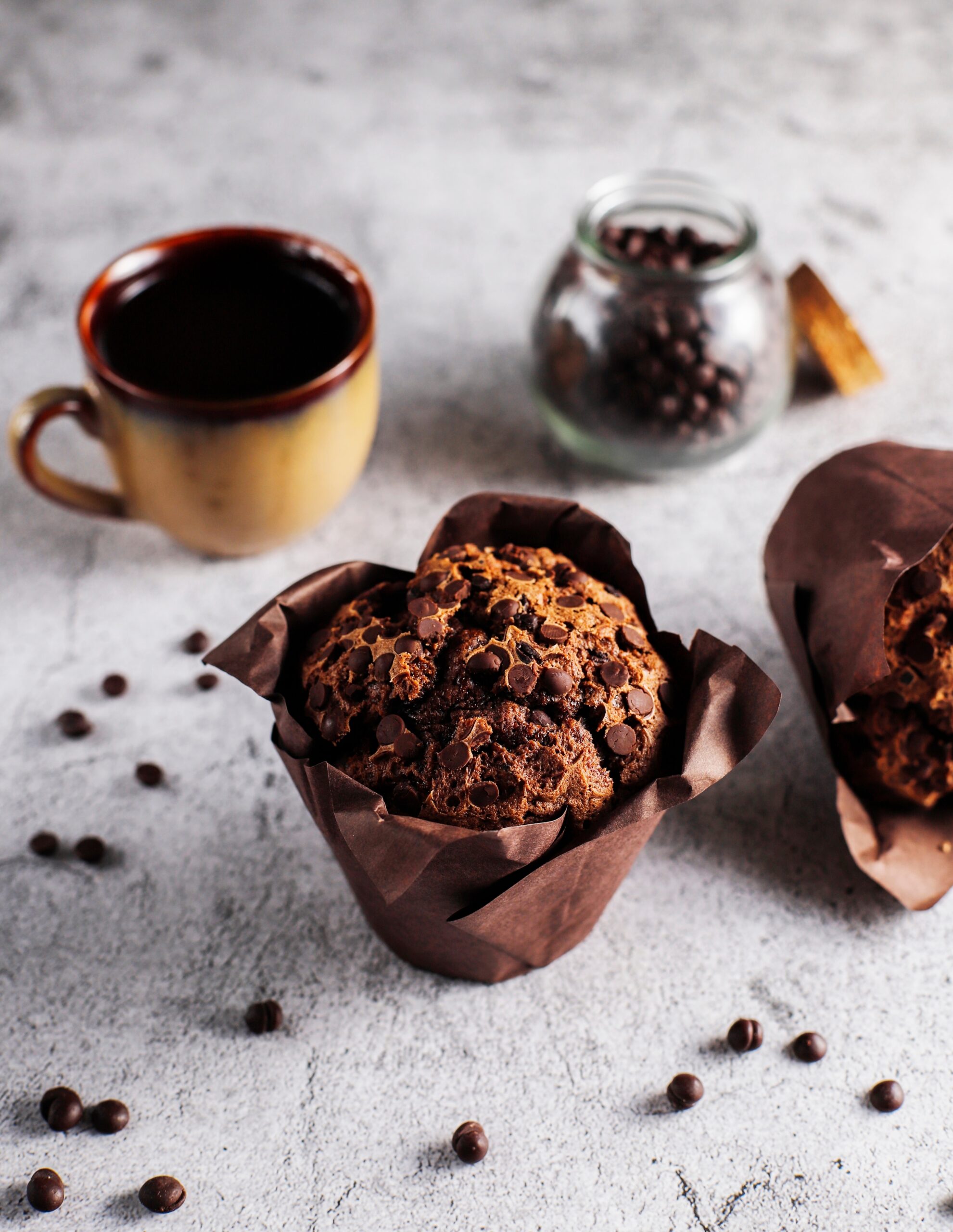 muffin al cioccolato e nutella