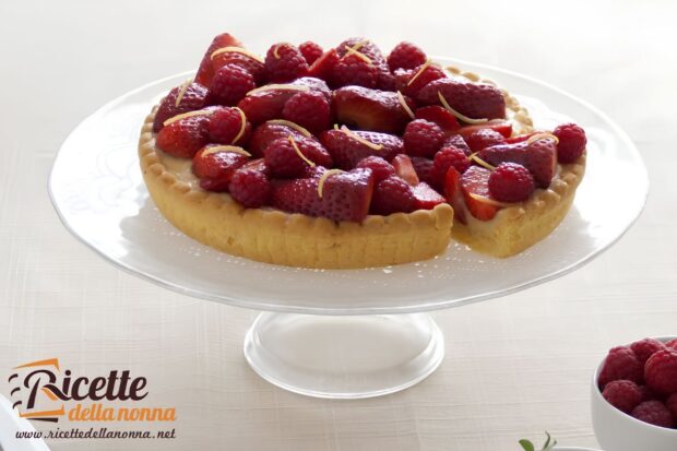 Crostata fragole e lamponi