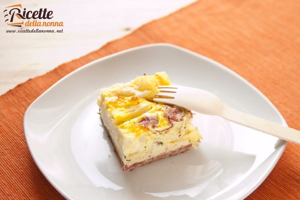 Torta salata cavolfiore e speck