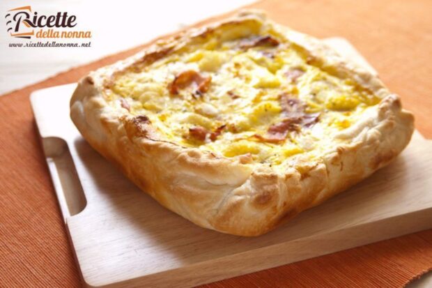 Torta salata speck e cavolfiore
