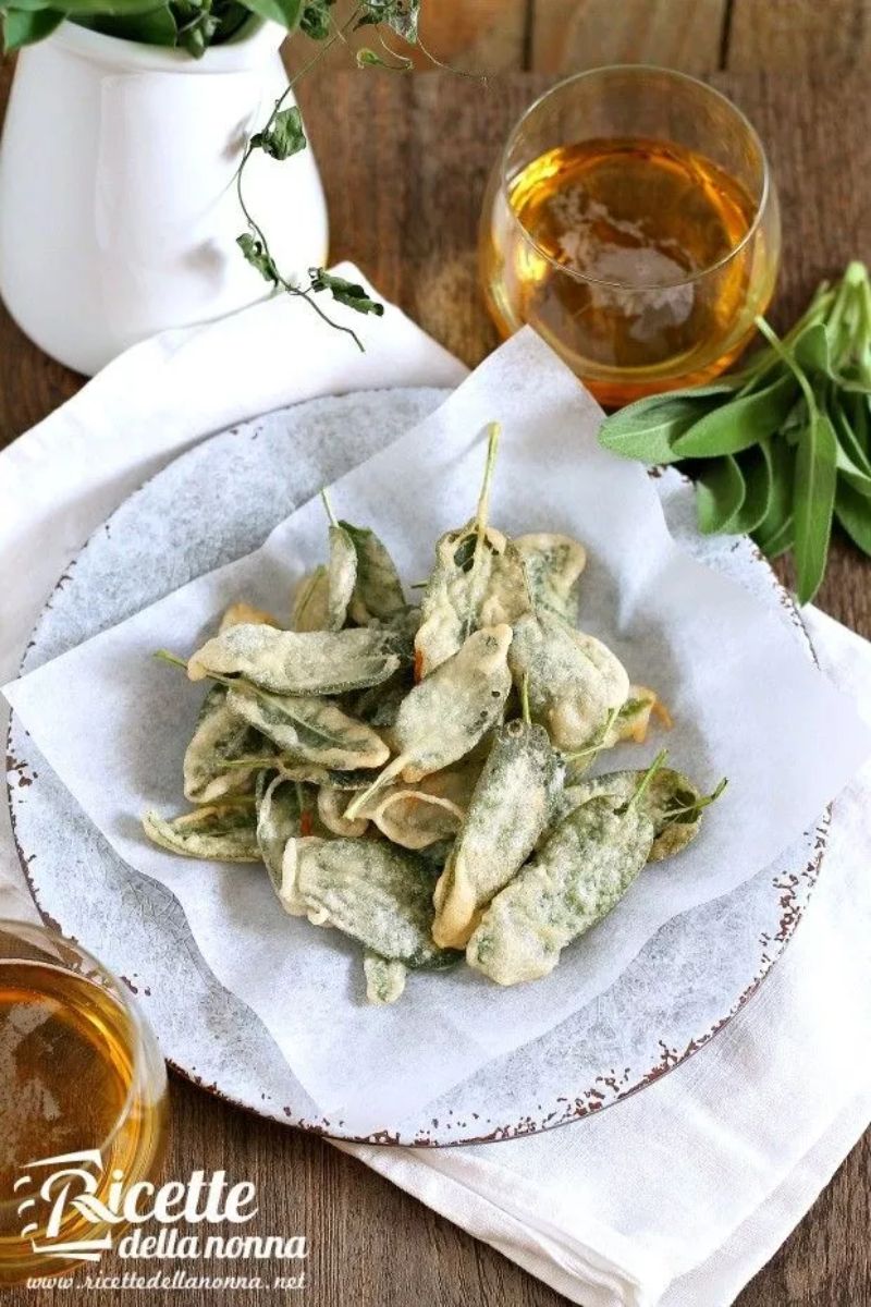 Salvia fritta con birra