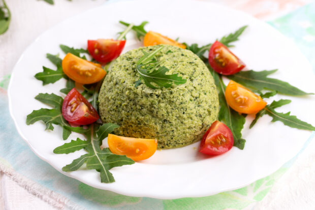 Flan di ricotta e zucchine in padella