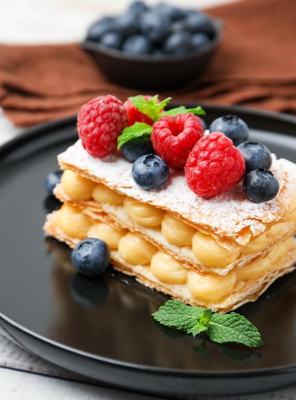 millefoglie con crema pasticcera