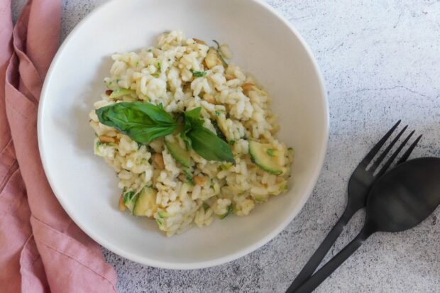 Risotto al limone e zucchine