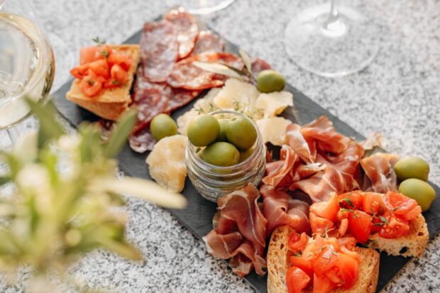 Tagliere in estate