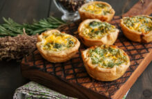 Crostatine salate con pasta brisée