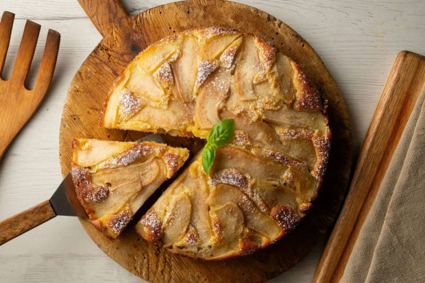 Torta yogurt pere e cioccolato