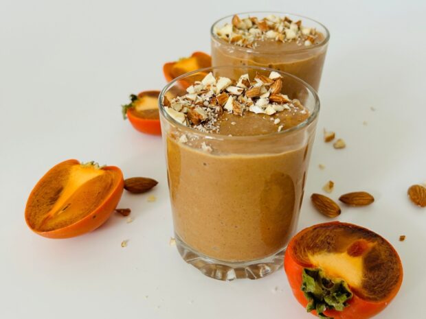 Budino di cachi e cacao