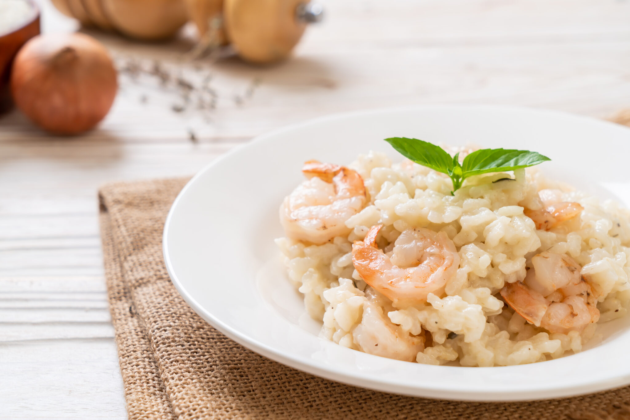 riso alla crema di scampi
