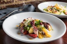 Insalata di polpo e arancia rossa