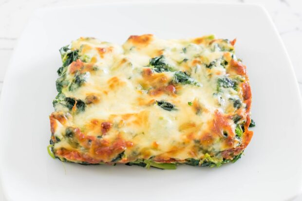 Lasagne bianche spinaci e salsiccia