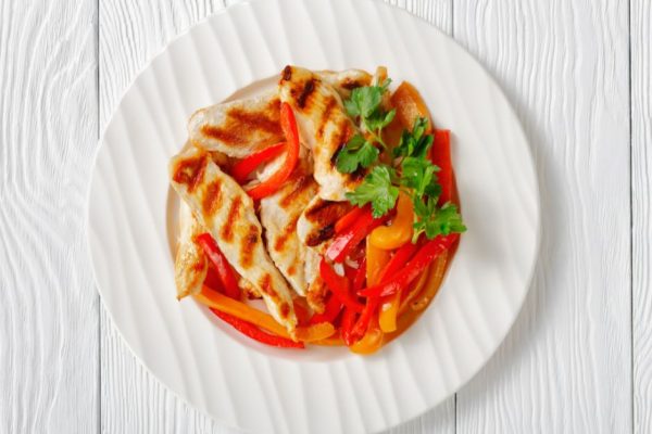 Petto di pollo e peperoni