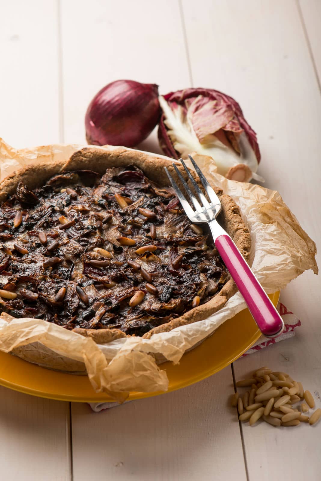 Torta salata al radicchio di Treviso