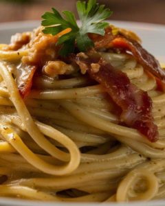 pasta noci e speck