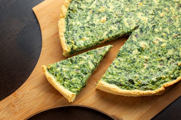 torta salata con le cime di rapa