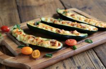 Zucchine ripiene di formaggio