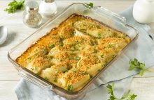 Finocchi gratinati al forno con besciamella