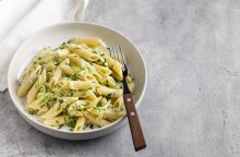 Pasta zucchine e guanciale