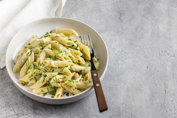 Pasta zucchine e guanciale