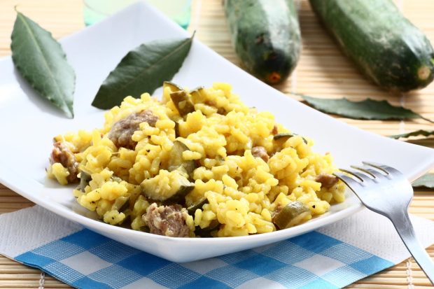 risotto zucchine salsiccia