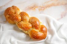 Treccia di pane salata