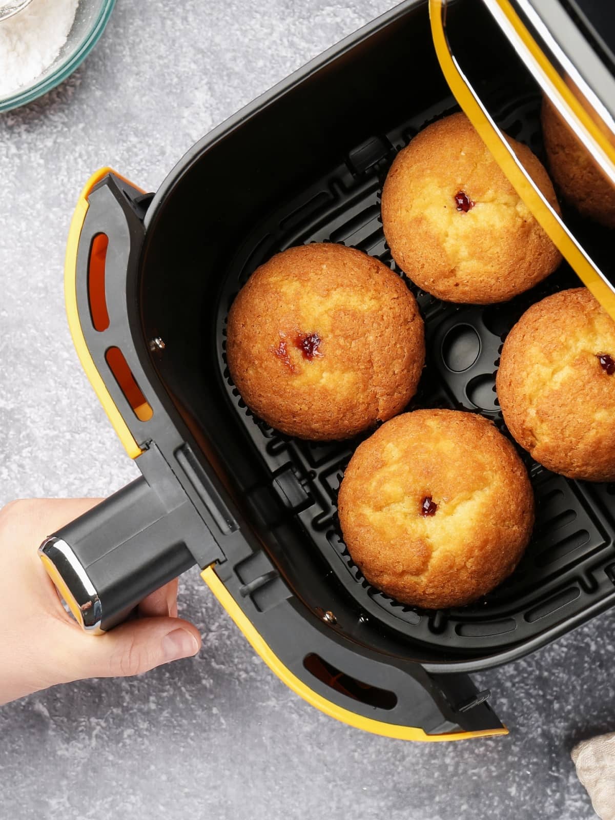 Muffin in friggitrice ad aria