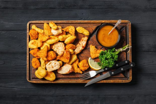 bocconcini di pollo in friggitrice ad aria