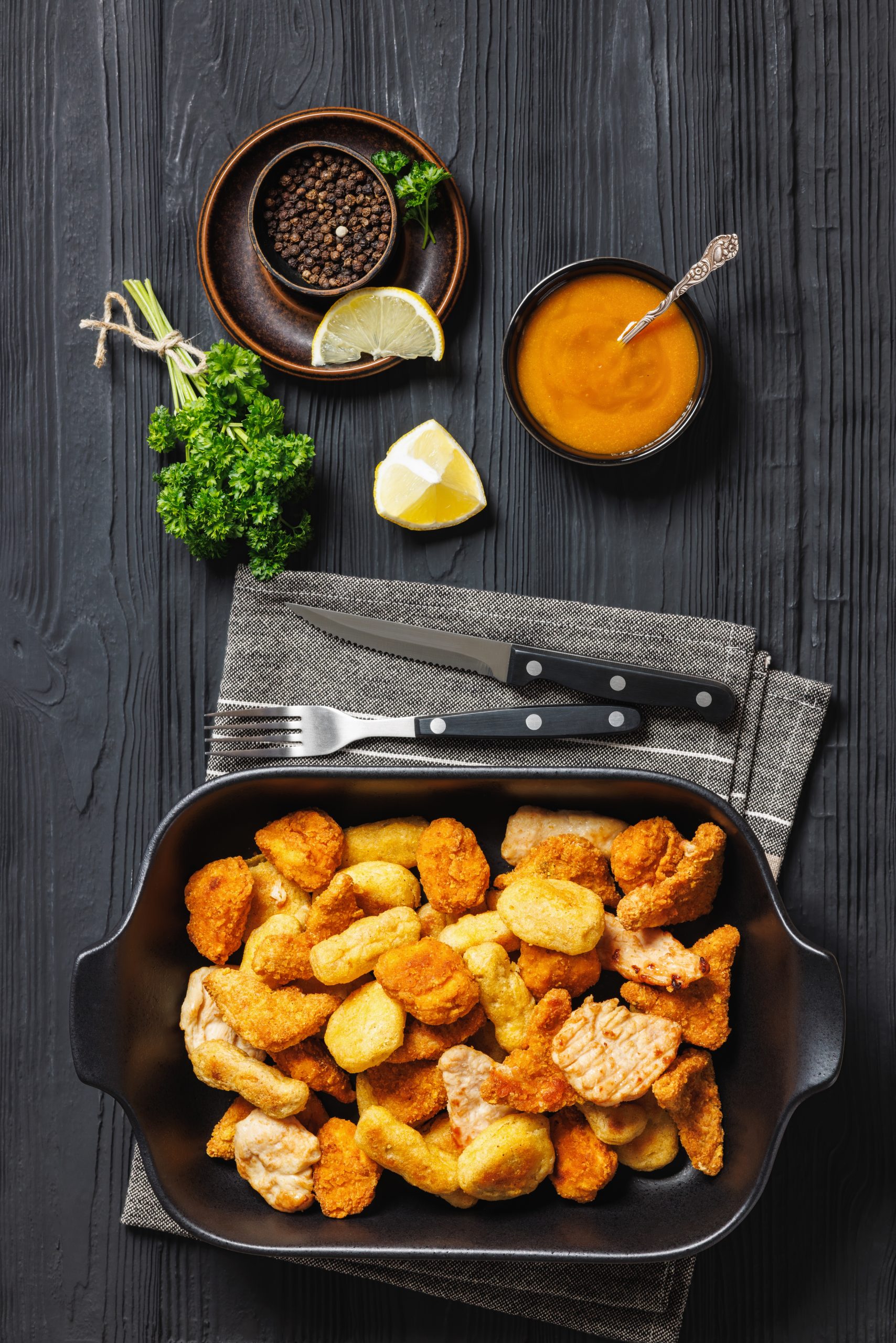 bocconcini di pollo in friggitrice ad aria
