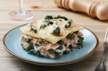 Lasagne asparagi e gamberetti
