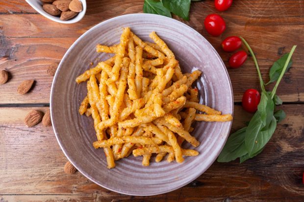 pasta al pesto di mandorle