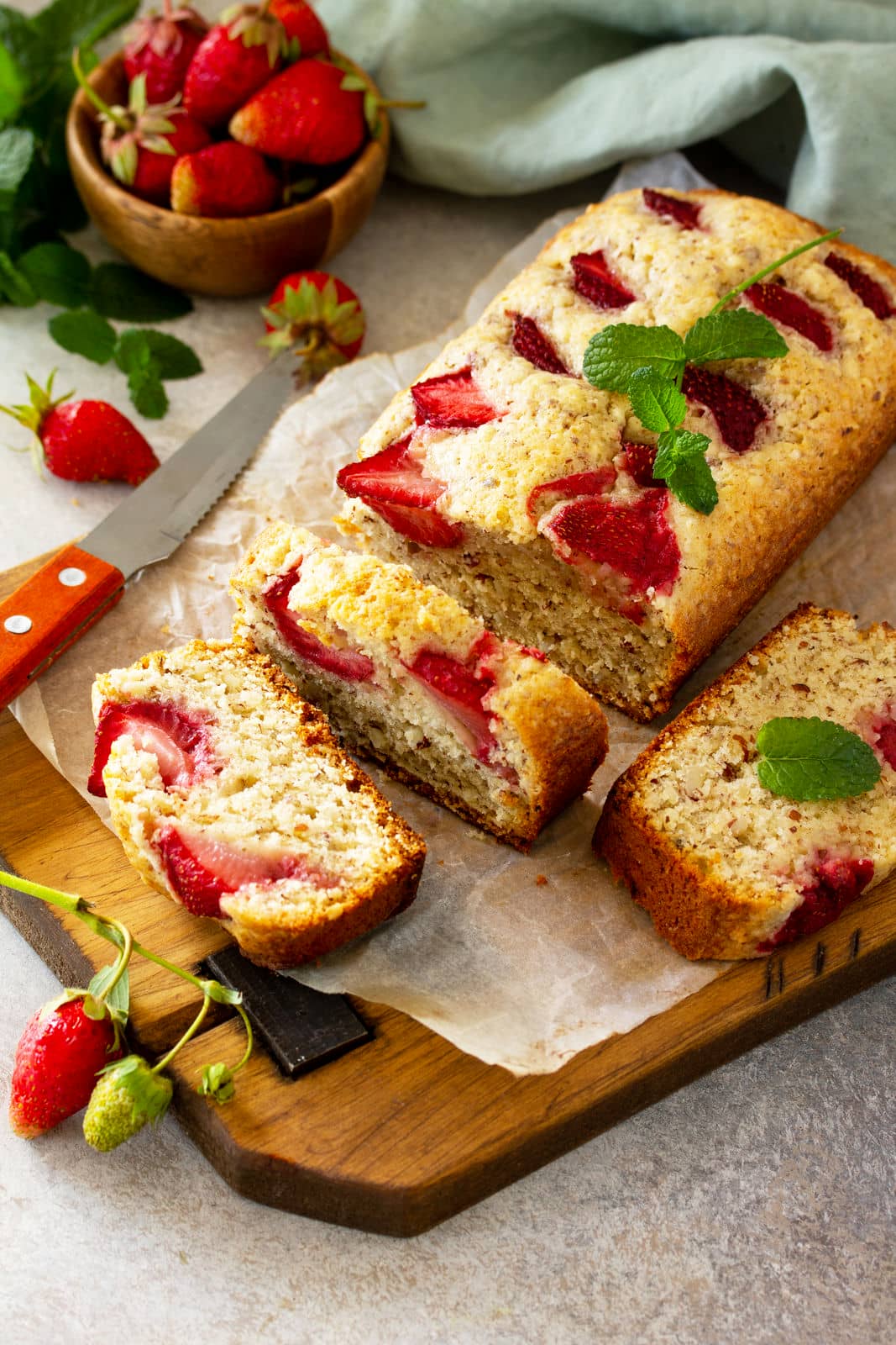 plumcake alle fragole