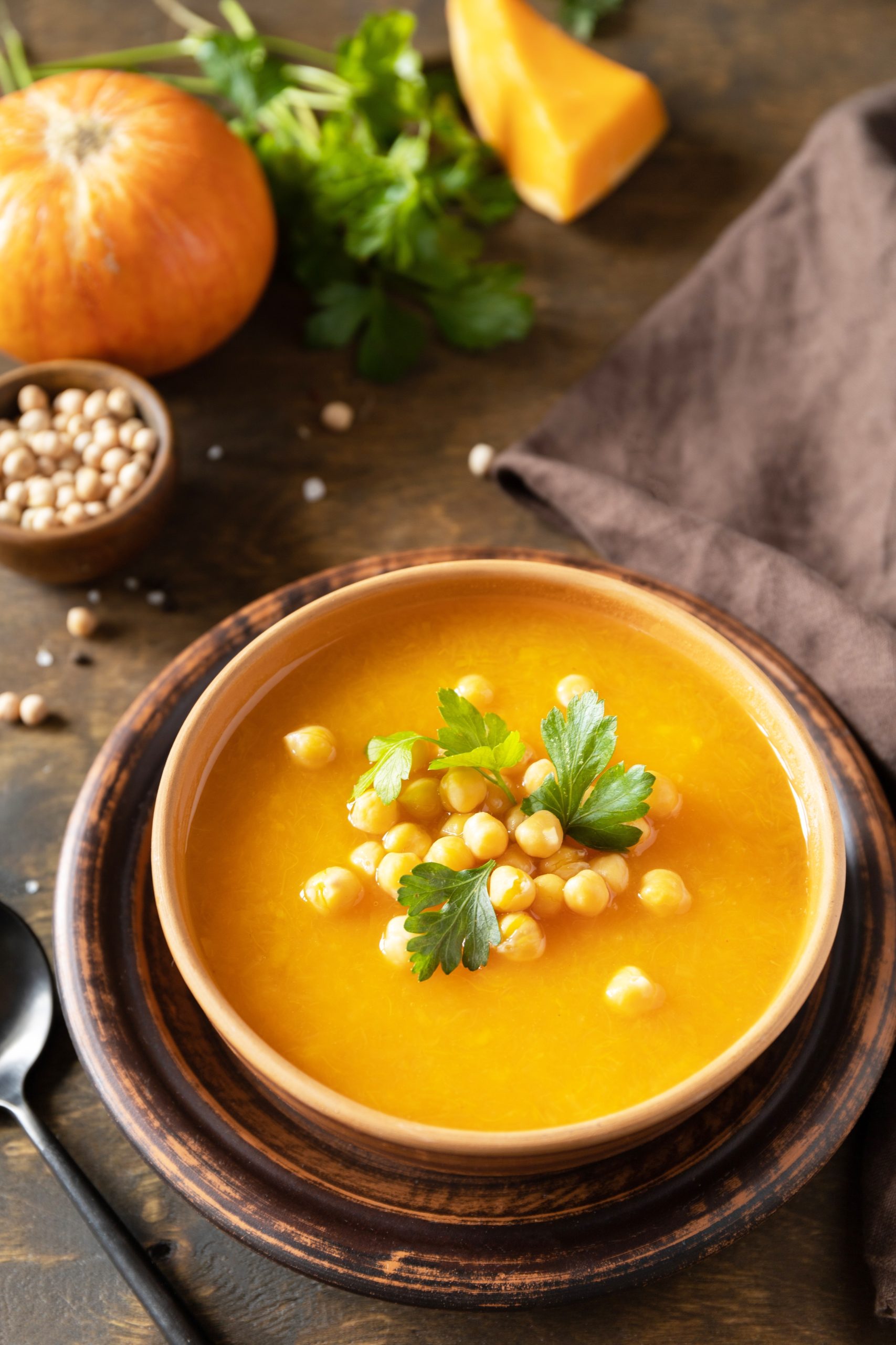 zuppa di zucca e ceci