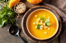 Zuppa di zucca e ceci