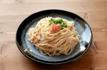 Pasta con baccalà mantecato