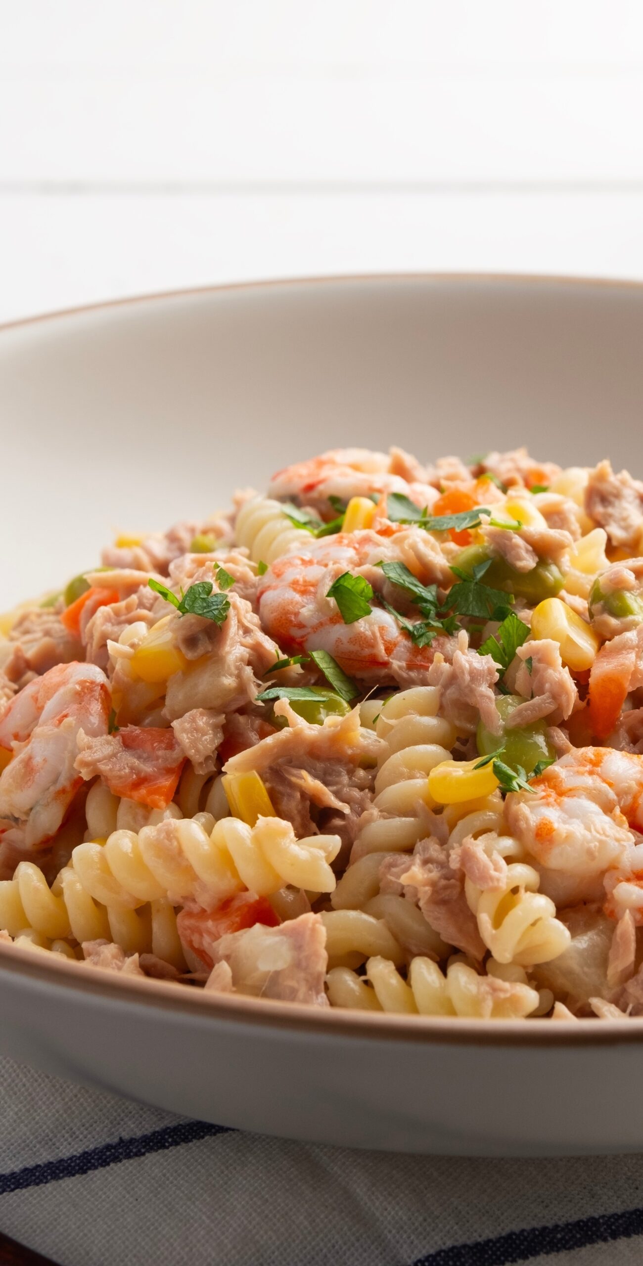 pasta tonno gamberetti