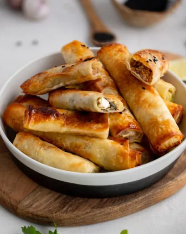 involtini di pasta fillo al forno